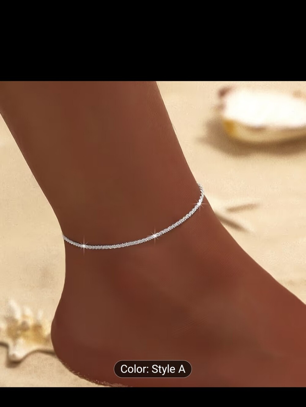 Silver Rope Ankle Bracelet